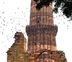 Qutub Minar, The Tallest Brick Minaret In The World ,Mehrauli, Delhi, India  Stock Photo - Alamy