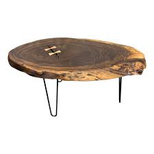Walnut/black large rectangle wood coffee table. Bob Baker Black Walnut Elm Wood Live Edge Coffee Table Design Plus Gallery