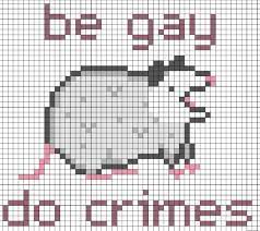 Chart is easy to read and fun to stitch! I Sometimes Inhabit The Form Of A Sexy Cow Made Myself My First Cross Stitch Pattern And