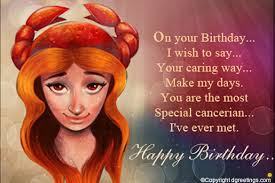Those born under this horoscope sign are 'roots' kinds of people, and take great pleasure in the comforts of home and family. Cancer Birthday Horoscope