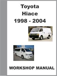 Toyota hiace service and repair manuals. Pin On Van