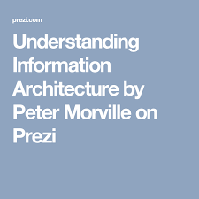 Understanding Information Architecture By Peter Morville On Prezi Information Architecture Architecture Ux Design Process
