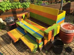 Utopiastadt Palettenbank Acryl Zwei Jahre Spater Gartenmobel Sets Mobel Aus Paletten Outdoor Dekorationen