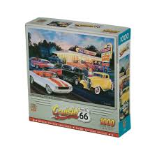 This masterpieces 18 x 24 1000pc cruisin' route 66 puzzle was created by dan hatala. Rompecabezas Crusin Route 66 Dogs Burgers Hhs Comex Distribucion