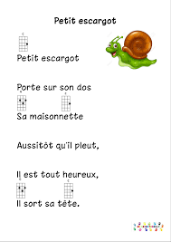 Petit Escargot Pour Ukulele Chansons Ukulele Ukulele Accord Guitare Chanson