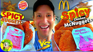 Build your own meal 10 piece chicken mcnuggets® meal. Mcdonald S Spicy Chicken Mcnuggets Vs Burger King Spicy Nuggets Peep This Out Youtube