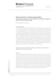 Kuno beller, simone beller bibliographic information. Dokumentation In Kindertagesstatten Medienpadagogik Zeitschrift Fur Theorie Und Praxis Der Medienbildung