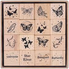 Get it as soon as thu, mar 25. Buy Ucec 16 Pieces Butterfly Stamp Wooden Rubber Stamps Cute Vintage Craft Stamps Set For Diy Scrapbooking Card Making Decoration Butterfly Wings Stars Online In Kazakhstan B08g1p5vyx