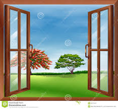 Wir haben uns nämlich mit dem blick aus dem fenster in der kunst beschäftigt. Ein Offenes Holzernes Fenster Vektor Abbildung Illustration Von Ecken Graphik 39175611