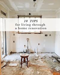 living through a home renovation