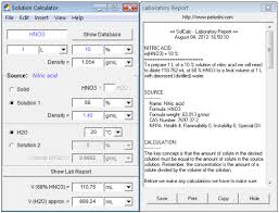 solcalc help preparing 10 hno3