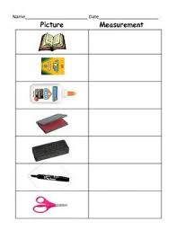 This Graphic Organizer Guides Students Through Measuring Common Classroom Items This Organizer Can Be Used First Grade Classroom Kindergarten Math Activities