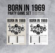 Challenge them to a trivia party! 60s Trivia Games Price Is Right Fun Party Games Born In 1959 Games 60th Birthday Games Printable Name The Celebrity 60s Birthday Trivia Paper Party Supplies Party Favors Games Vadel Com