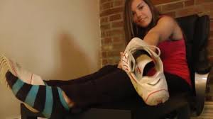 Cassandra Sweaty socks tease Dream girl in socks