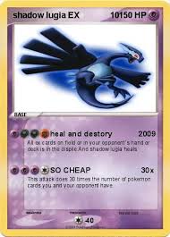 Lugia reverse holo rare 78/124 xy fates collide pokemon card tcg nm 2016. Pokemon Shadow Lugia Ex 10