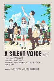 A Silent Voice Poster By Cindy Film Posters Minimalist Movie Posters Minimalist Minimalist Poster