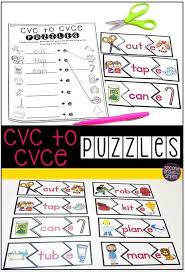 Cvc To Cvce Puzzles Cvce Cvce Words Phonics Activities