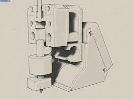 Direct Drive 3mm Grrf Hotend Bowden Extruder For Huxley With Removable Fan By Fmmt666 How To Remove 3d Printer Fan