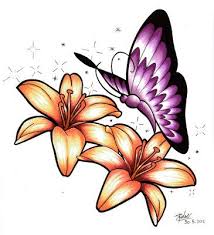 Flowers And Butterflies Drawings Hoe teken je een olifant. flowers and butterflies drawings