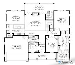 This drawing is created with autocad and available in.dwg format. Mascord House Plan 23117 The Sanada Main Floor Plan House Plans Contemporary House Plans Home Design Plans