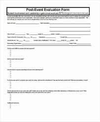 Sample Event Evaluation Form Inspirational 15 Event Feedback Form Templates In 2020 Event Planning Worksheet Event Planning Forms Event Budget Template