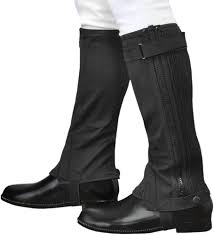 乗馬用 ハーフチャップスKA 合皮スエード チャップス KA