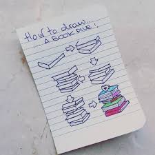 How To Draw A Pile Of Books Bullet Journal Doodles Doodle Books Journal Doodles