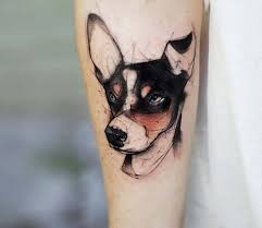 Dogie Tattoo By Kamil Mokot Post 21597 Cat And Dog Tattoo Dog Tattoos Animal Tattoos