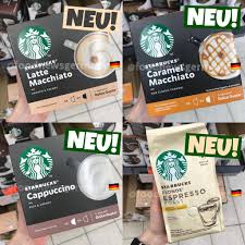 Starbucks Kaffee Kaffeepads Starbucks Kinderschokolade Schokopizza