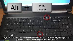 The print screen (prt sc) combos. How To Take A Screenshot On Acer Laptop Youtube