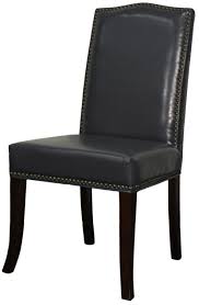 Quinn Bonded Leather Chair W Nailheads In Espresso Legs Available In Payne S Gray Coffee Bean Bu Leather Side Chair Dining Chairs Faux Leather Dining Chairs