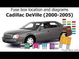 Fuse Box Location And Diagrams Cadillac Deville 2000 2005 Youtube