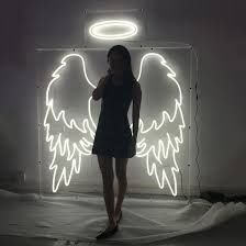 Angel wings led neon sign. China Modern Design Led Custom Neon Angel Wings Sign For Events China Neon Sign Led Neon Sign