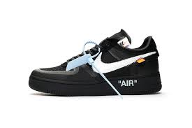 Black Air Force 1 Off White A Clean Look At The Off White X Nike Air Force 1 Black White Air Force Ones White Nikes Nike Air Force