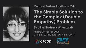 Cultural Autism Studies at Yale (CASY, ethnography project led by Dr. Dawn  Prince-Hughes) is delighted to welcome Dr Liliya Bakiyeva Wheatcraft
