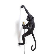 The monkey lamp swing white $515.00. Seletti Monkey Lamp Hanging Right Hand Outdoor Black Lid Design