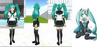Simulador De Piel Yandere Hatsune Miku De Nekasan Yandere Simulator Yandere Hatsune Miku