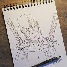 Time To Make The Chimi Changas Deadpool Wadewilson Marvel Draw Sketch Deadpool Drawing Sketch Book Marvel Drawings