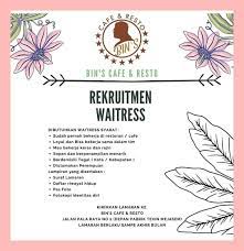 Kemudian tong tji berhasil menjadi salah satu produsen teh . Lowongan Kerja Bins Cafe Resto Tegal Agustus 2020