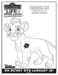 Son and daughter kion and kiara are destined to rule the pride lands, but not without a few twist and turns along the way, a lot of friends, and some great music. The Lion Guard Coloring Pages Activity Sheets Life In The Pride Lands Lion Coloring Pages Lion Guard Coloring Pages Coloring Books
