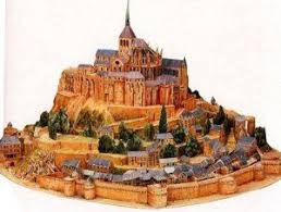 Mont Saint Michel In France Paper Model Paper Models Free Paper Models Paper Models House
