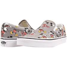 Black And Grey Slip On Vans Junior Vans Disney Classic Slip On Mickey Mouse Frost Gray Skate Shoes 60 Liked On Polyvore Featuring Shoes Sn Disney Vans Grey Slip On Vans Mickey Mouse Shoes