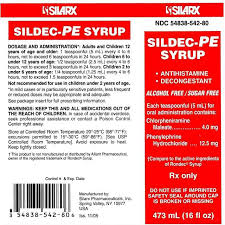 Sildec Syrup Fda Prescribing Information Side Effects And