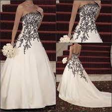 Wholesale Simple Gown Styles Of Wedding Dresses And Vintage Wedding Gown On Dhgate Com Are Black White Wedding Dress Black Wedding Dresses Wedding Gown A Line