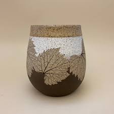 Curious about stemless wine glasses? 727 Bristoleaf Stemless Wine Glass Tan Grape Wizard Of Clay Pottery