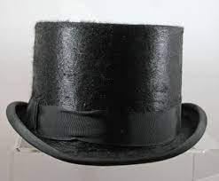 Vintage Man S Black Silk Plush Beaver Top Hat Size 7 5 8 Mens Hats Vintage Vintage Men Vintage Accessories