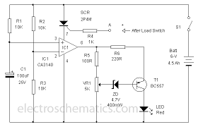 Now for recovering the scr dstasheet its high resistance state the current flow though the device must be brought to zero for fraction of second. Battery Over Discharge Indicator