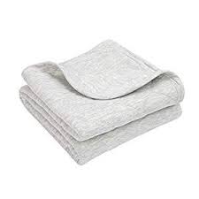 Tillyou Quilted Cotton Baby Blanket For Toddler Bed Or Nursery Crib Super Soft And Breathable Sleeping Blanket For Boys Or Girls Lightweight Warm Nap Blanket Cotton Baby Blankets Toddler Blanket