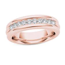 This is a great thing because our customers are very creative and make wonderful designs. Men S 1 5 Ct T W Diamond Groove Wedding Band In 14k Rose Gold Zales