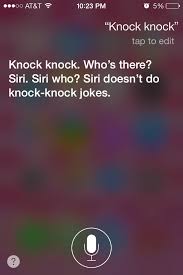 The best knock knock joke ever plus loads more hilarious knock knock jokes for adults and kids alike. What Happens When I Ask Siri To Tell Me A Knock Knock Joke Knock Knock Jokes Jokes Knock Knock